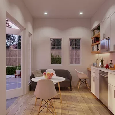 Granny flat interior built by Sena Constructions